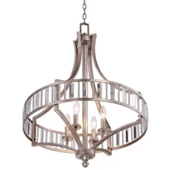 Vienna Full Spectrum Soft Silver Chandelier 24" Wide Crystal Glass 4-Light Fixture For Dining Room House Kitchen Bedroom 11 Vienna Full Spectrum Soft Silver Chandelier 24" Wide Crystal Glass 4-Light Fixture For Dining Room House Kitchen Bedroom -Home Decoration Store GUEST 33a6de90 f0e1 4bb8 80d4 2c34792f5801