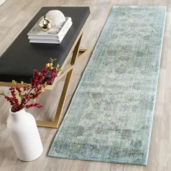 2'3"x8' Runner Valencia Rug Light Blue/Turquoise - Safavieh -Home Decoration Store GUEST 33cfe94c 832d 4f24 aebf 64f6f090e53c