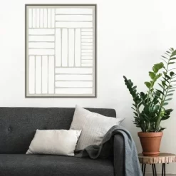 22" X 30" Free Rhythm By PI Studio Framed Canvas Wall Art Gray Wash - Amanti Art -Home Decoration Store GUEST 34716fa6 9b9a 447f b066 81aa2d57175f