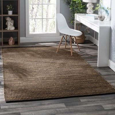 Home Conservatory Gravel Handwoven Jute Area Rug 1 Home Conservatory Gravel Handwoven Jute Area Rug