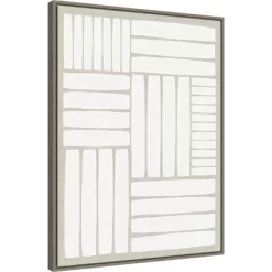 22" X 30" Free Rhythm By PI Studio Framed Canvas Wall Art Gray Wash - Amanti Art