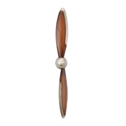 42" X 5" Metal Airplane Propeller 2 Blade Wall Decor With Aviation Detailing - Olivia & May