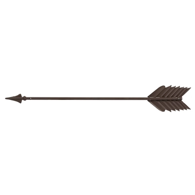 27.5" Metal Arrow Wall Décor Distressed Rust Finish - 3R Studios 6 27.5" Metal Arrow Wall Décor Distressed Rust Finish - 3R Studios - Image 6