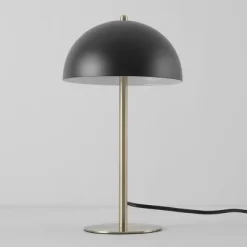 15" Luna Desk Lamp With Brass Accents Matte Black - Globe Electric -Home Decoration Store GUEST 37fba2c9 bd79 4d4c 990d 8cca85069f52