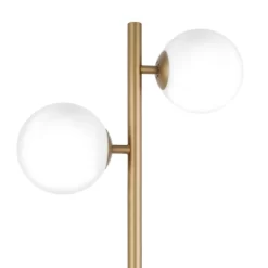70.5' Floor Lamp With Milk Glass Orb Shade In Gold - Henn&Hart -Home Decoration Store GUEST 382b1a10 8a42 4496 95f8 5ecaaa2325ff