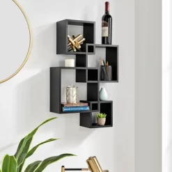 28.35" X 18" Blocchetto Intersecting Cubes Wall Shelf Unit - Danya B. -Home Decoration Store GUEST 38f18224 63ec 4d93 9782 0d03b4d22c4a