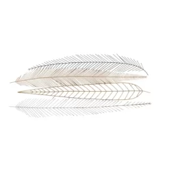 Metal Bird Feather Wall Decor - CosmoLiving By Cosmopolitan -Home Decoration Store GUEST 3922c942 09fb 426b acdf 707c2b391351