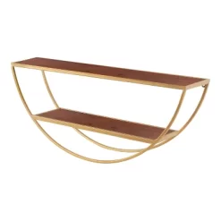 26" X 11" Tancill Half Circle Wall Shelf - Kate & Laurel All Things Decor -Home Decoration Store GUEST 39278cf4 3dc9 4234 ad6b e35b1b63e15d