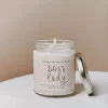 Sweet Water Decor Boss Lady 9oz Clear Jar Soy Candle