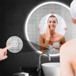 Organnice Round Frameless Anti-Fog LED Light Bathroom Vanity Mirror -Home Decoration Store GUEST 39e8a7c3 3174 49cd 96a4 982c799b34ad