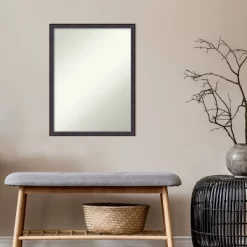 20" X 26" Non-Beveled Dark Bronze Scoop Wood Wall Mirror - Amanti Art -Home Decoration Store GUEST 3a3442c5 a1ae 4aa8 8372 46d0fcd9dbe5
