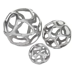 Set Of 3 Decorative Aluminum Balls - Olivia & May 12 Set Of 3 Decorative Aluminum Balls - Olivia & May -Home Decoration Store GUEST 3ac77294 713e 431e 97cd 42b4c436edc1