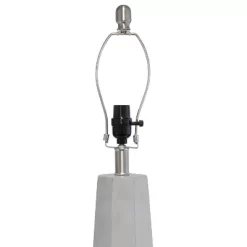 Concrete Pillar Table Lamp With Fabric Shade White - Lalia Home -Home Decoration Store GUEST 3ad7630a d2f3 4f0f 8050 4c7659b4b6e7