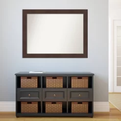 43" X 32" Non-Beveled Wildwood Brown Wall Mirror - Amanti Art -Home Decoration Store GUEST 3adb8d63 4d6d 4dde 8117 d554f9a1d403