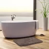 PiccoCasa Plush Shaggy Non-Slip Bath Mat Thick Bathroom Rug Show Door Mat Carpet