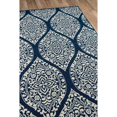 2'3"x4'6" Baja Bayou Accent Rug Navy - Momeni 1 2'3"x4'6" Baja Bayou Accent Rug Navy - Momeni