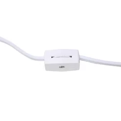 11.81" Traditional Petite Metal Stick Bedside Table Desk Lamp In Chrome With Fabric Shade Vibrant Pink - Creekwood Home