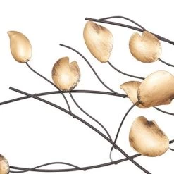 Metal Leaf Rectangle Wall Decor Gold - Olivia & May -Home Decoration Store GUEST 3c064cdb 57a0 420c 8af8 f541d693a7f0