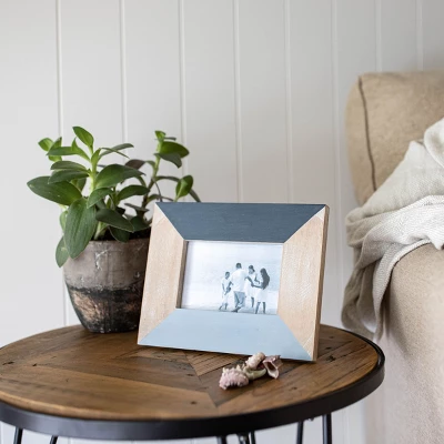 4x6 Inches Blue Wood & Glass Photo Frame - Foreside Home & Garden 6 4x6 Inches Blue Wood & Glass Photo Frame - Foreside Home & Garden - Image 6