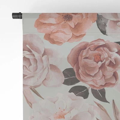 Marta Barragan Camarasa Terracotta Flowered Garden Single Panel Sheer Window Curtain - Deny Designs 3 Marta Barragan Camarasa Terracotta Flowered Garden Single Panel Sheer Window Curtain - Deny Designs - Image 3