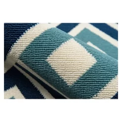Indoor/Outdoor Blue Squares Rug -Home Decoration Store GUEST 3de00b16 7810 484a b52e 60e3ef2dc0ca