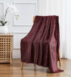 Kate Aurora Floral Ferns Shabby Chic Styled Oversized Ultra Soft & Plush Accent Throw Blanket -Home Decoration Store GUEST 3e613796 13e2 4360 bfc0 974dd10f3019