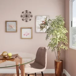 Medallion Metal Wall Art- 14.25 Inch Square Open Edge Metal Home Décor, Hand Crafted With Distressed Finish- Mounting Screws Included By Lavish Home -Home Decoration Store GUEST 3eca6473 26f0 4082 bda0 9822531f5741