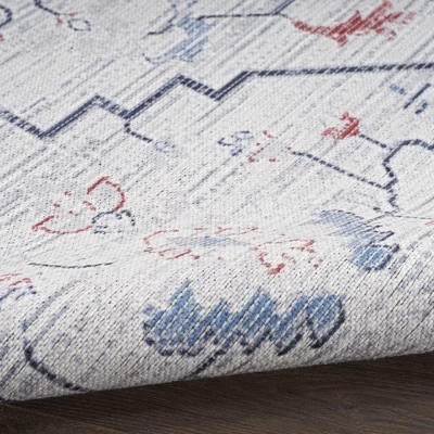 Nicole Curtis Machine Washable Series 1 Farmhouse Medallion Indoor Rug 5 Nicole Curtis Machine Washable Series 1 Farmhouse Medallion Indoor Rug - Image 5