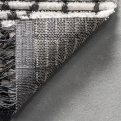 NuLOOM Tatiana Soft Shaggy Textured Modern Diamond Fringe Area Rug -Home Decoration Store GUEST 4073b06f 0bf3 48a9 82ba 37decedfcfbe