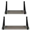 2pc Sudbury Wood And Metal Wall Shelf Set - Kate & Laurel All Things Decor