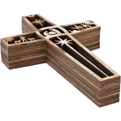 Bright Creations 6 Pack Nativity Scene Wood Cross For Wall Hanging Home Décor, Christmas Religious Gifts, 10.4x6.7x0.3 In -Home Decoration Store GUEST 413bbc0e b2dc 48d3 930b 8e3ef5c09f93