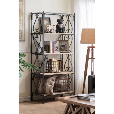 Mariner Tripod Style Wood Floor Lamp With Burlap Drum Shade Rust - Storied Home 3 Mariner Tripod Style Wood Floor Lamp With Burlap Drum Shade Rust - Storied Home - Image 3