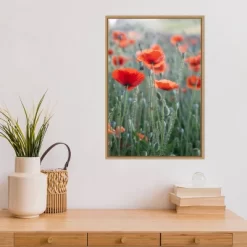 16" X 23" Poppies In Bloom By Brent Bergherm Danita Delimont Framed Canvas Wall Art - Amanti Art -Home Decoration Store GUEST 4263fc59 5d6a 4bf7 9fdf 5c2d33ea99d6