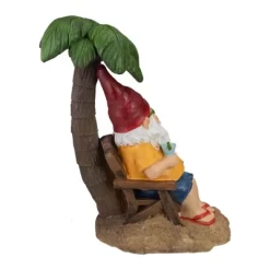 Northlight 12.25" Tropical Gnome With Palm Tree Outdoor Garden Statue -Home Decoration Store GUEST 42bae035 7a33 448e bd6d 903a50a046ac