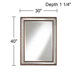 Uttermost Palais Round Vanity Decorative Wall Mirror Vintage Rustic Beveled Mottled Bronze Beaded Frame 30" Wide For Bathroom Bedroom Living Room Home -Home Decoration Store GUEST 43826934 7ce2 4bcb b870 428fa483bf2d