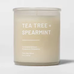 Glass Jar Tea Tree And Spearmint Candle Beige - Threshold™ -Home Decoration Store GUEST 44b883d8 baee 4787 a74c 3d32a16e8b4f