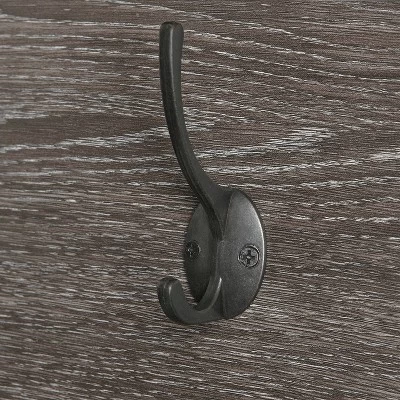 Woodbury Wall Shelf With Cubbies And Hooks Woodgrain - RiverRidge Home 5 Woodbury Wall Shelf With Cubbies And Hooks Woodgrain - RiverRidge Home - Image 5