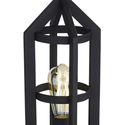 Franklin Iron Works Lucas Western Table Lamps 26" High Set Of 2 Bronze With USB Charging Port And Nightlight LED Drum Shade For Bedroom Bedside Desk 6 Franklin Iron Works Lucas Western Table Lamps 26" High Set Of 2 Bronze With USB Charging Port And Nightlight LED Drum Shade For Bedroom Bedside Desk - Image 6