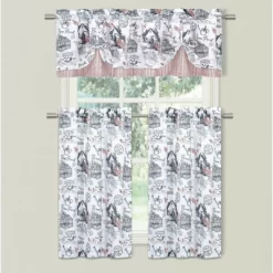 Kate Aurora Rooster Toile Complete 3 Pc Café Kitchen Curtain Tier And Valance Set -Home Decoration Store GUEST 458ddb82 fb9a 4dc7 ba73 4e4bd02dc302