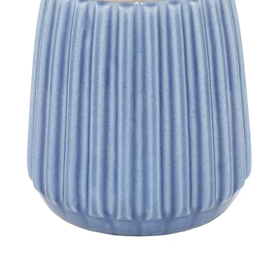 Coastal Ceramic Table Lamp Blue - Olivia & May 4 Coastal Ceramic Table Lamp Blue - Olivia & May - Image 4