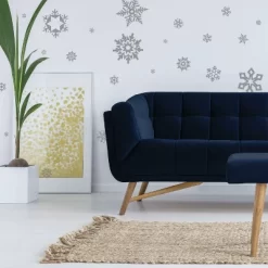 Glitter Snowflakes Peel And Stick Wall Decal Gray - RoomMates 5 Glitter Snowflakes Peel And Stick Wall Decal Gray - RoomMates -Home Decoration Store GUEST 464fabe9 2273 4e61 873e 40d7c2ae4a2a