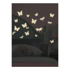 Butterflies And Dragonflies Glow In The Dark Wall Decal White - RoomMates -Home Decoration Store GUEST 4660af68 1c19 4907 b9eb 632c57c843e4