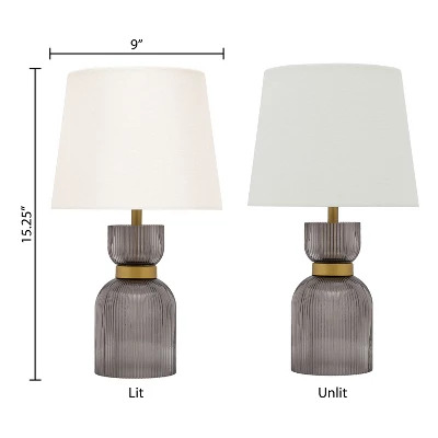 Set Of 2 15.25" Kaia Cylinder Base Table Lamps - River Of Goods 7 Set Of 2 15.25" Kaia Cylinder Base Table Lamps - River Of Goods - Image 7