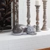 7" Magnesium Oxide Country Cats Garden Sculpture Gray - Olivia & May