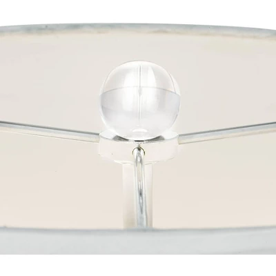 Vienna Full Spectrum Modern Table Lamp 26 1/2" High With USB Dimmer Stacked Crystal Spheres White Drum Shade For Bedroom Living Room Desk Bedside 2 Vienna Full Spectrum Modern Table Lamp 26 1/2" High With USB Dimmer Stacked Crystal Spheres White Drum Shade For Bedroom Living Room Desk Bedside - Image 2