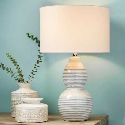 Catalina Wave Table Lamp White - Splendor Home 2 Catalina Wave Table Lamp White - Splendor Home - Image 2