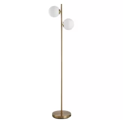 HOMCOM Floor Lamp W/ 2pcs Glass Lamp Shade Modern Portable Decorative Lamp, White -Home Decoration Store GUEST 47f3550f 65d2 49af a473 830172a105b7