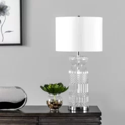 NuLOOM Catania 28" Glass Table Lamp 9 NuLOOM Catania 28" Glass Table Lamp -Home Decoration Store GUEST 480491e4 0617 40f1 b5fb 4727d23b67e6