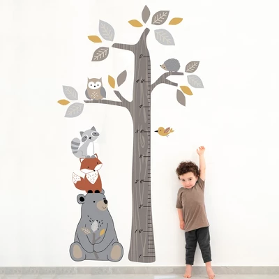 Lambs & Ivy Woodland Forest Tree With Animals Kids Growth Chart Wall Decals 3 Lambs & Ivy Woodland Forest Tree With Animals Kids Growth Chart Wall Decals - Image 3