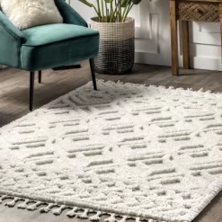 NuLOOM Akia Lattice High/Low Tassel Aea Rug -Home Decoration Store GUEST 49156720 ec7f 43c5 a55d 585e0ad0a375